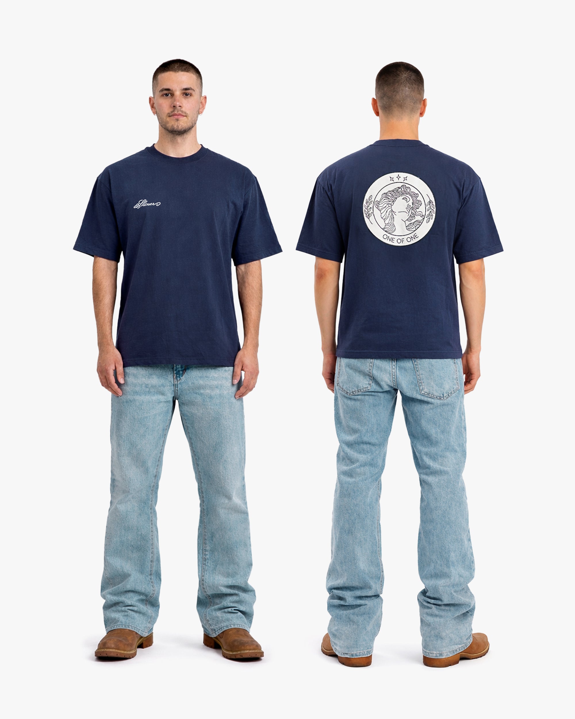 Script Coin T-Shirt (Navy)