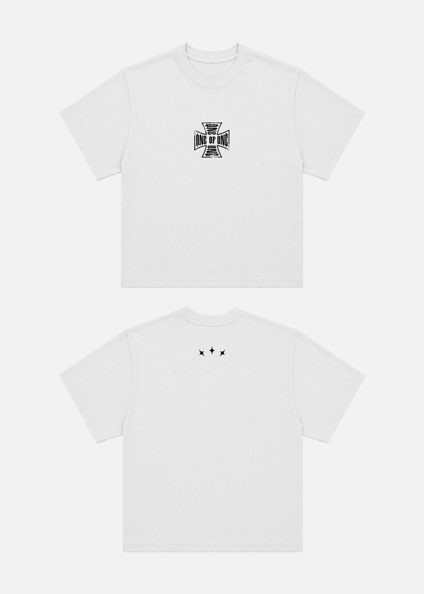 One of One Iron Cross T-Shirt (White)