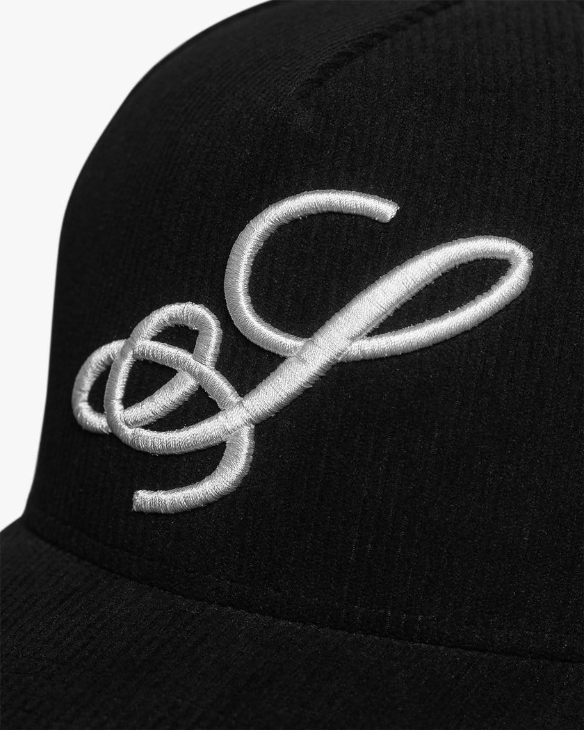 S Script Corduroy Snapback